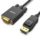 Adaptador de DisplayPort a VGA, Benfei DP DisplayPort a VGA, cable de 6 pies, macho a macho chapado en oro compatible con Lenovo, Dell, HP, ASUS y otras marcas